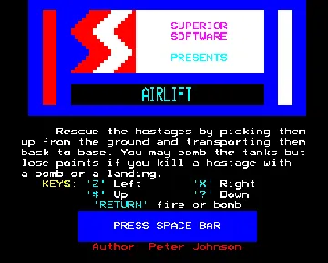 Airlift (19xx)(Superior)[h] screen shot title